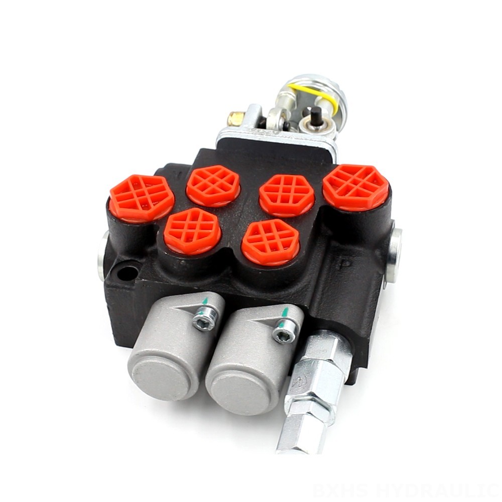 350bar Hydraulic Valve 2 Spool Monoblock Valve | P40-2OT | Technical Specifications & Design image